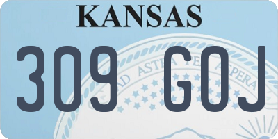 KS license plate 309GOJ