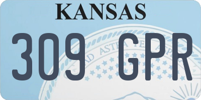 KS license plate 309GPR