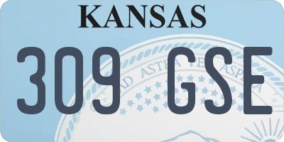 KS license plate 309GSE