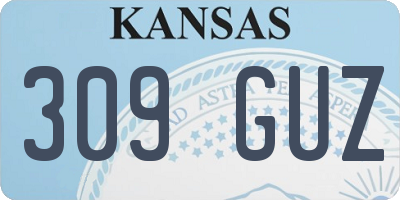 KS license plate 309GUZ