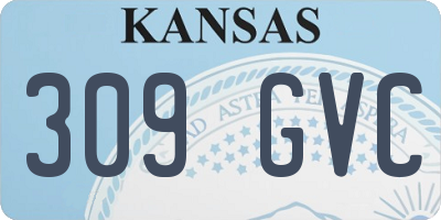 KS license plate 309GVC