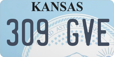 KS license plate 309GVE