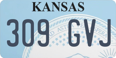 KS license plate 309GVJ