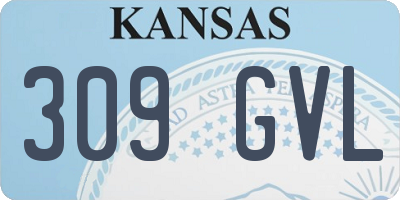 KS license plate 309GVL