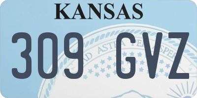 KS license plate 309GVZ