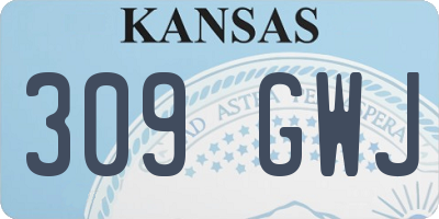 KS license plate 309GWJ