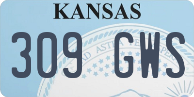 KS license plate 309GWS