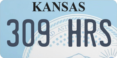 KS license plate 309HRS