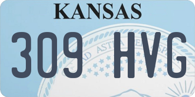 KS license plate 309HVG