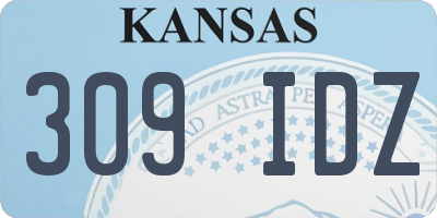 KS license plate 309IDZ