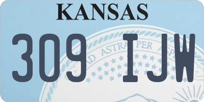 KS license plate 309IJW