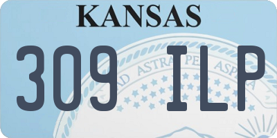 KS license plate 309ILP