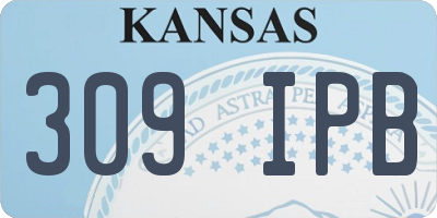 KS license plate 309IPB