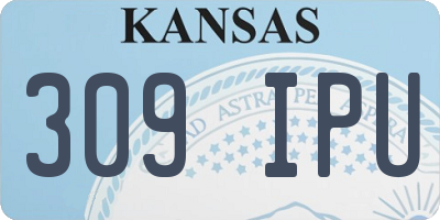 KS license plate 309IPU