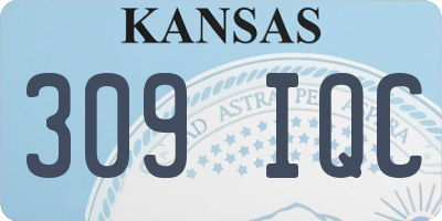 KS license plate 309IQC