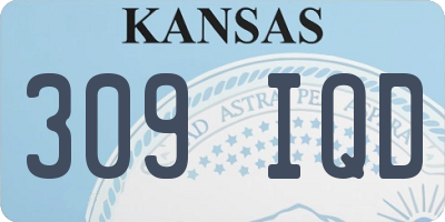 KS license plate 309IQD