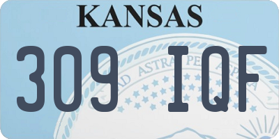 KS license plate 309IQF