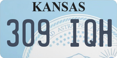 KS license plate 309IQH