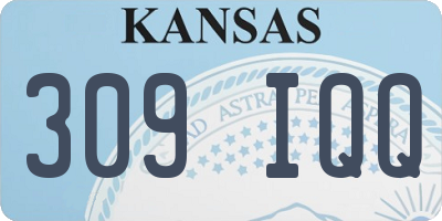 KS license plate 309IQQ