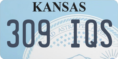 KS license plate 309IQS