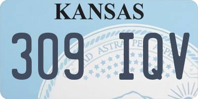 KS license plate 309IQV