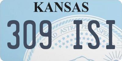 KS license plate 309ISI