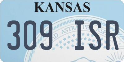 KS license plate 309ISR