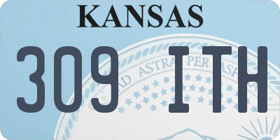 KS license plate 309ITH