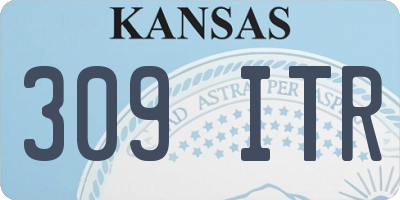 KS license plate 309ITR