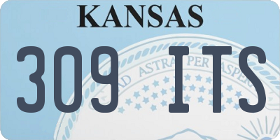 KS license plate 309ITS
