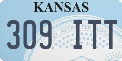 KS license plate 309ITT