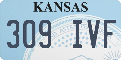 KS license plate 309IVF