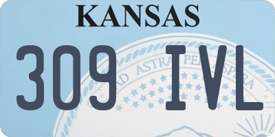 KS license plate 309IVL