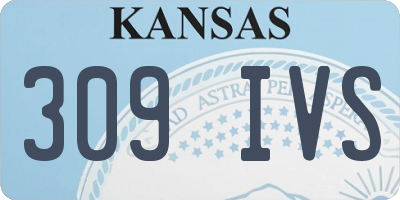 KS license plate 309IVS