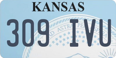 KS license plate 309IVU