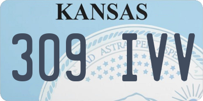 KS license plate 309IVV