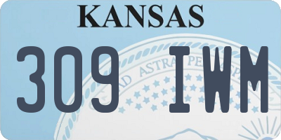 KS license plate 309IWM