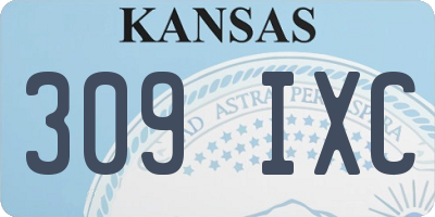 KS license plate 309IXC
