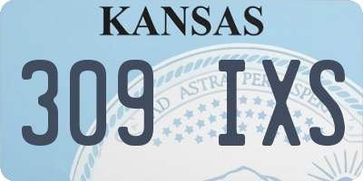 KS license plate 309IXS