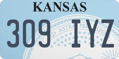 KS license plate 309IYZ