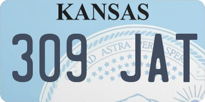 KS license plate 309JAT