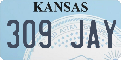 KS license plate 309JAY