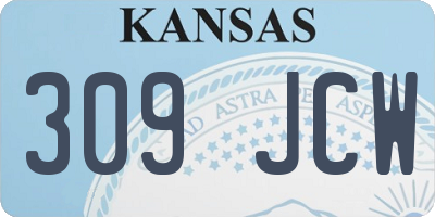 KS license plate 309JCW
