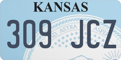 KS license plate 309JCZ