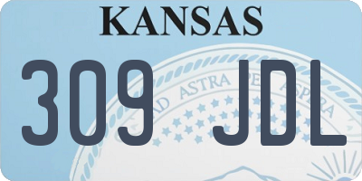 KS license plate 309JDL