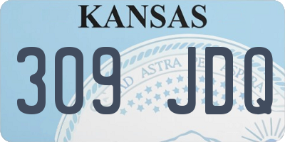 KS license plate 309JDQ