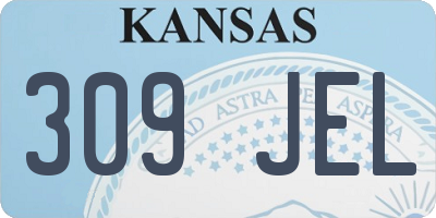KS license plate 309JEL