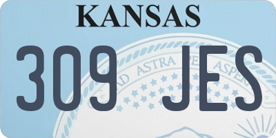 KS license plate 309JES