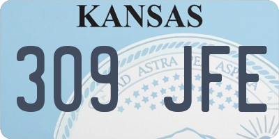 KS license plate 309JFE