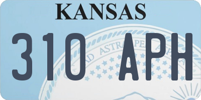 KS license plate 310APH